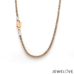 Load image into Gallery viewer, Men of Platinum | 2.5mm Rose Gold Fusion Rope Chain for Men JL PT CH 1309
