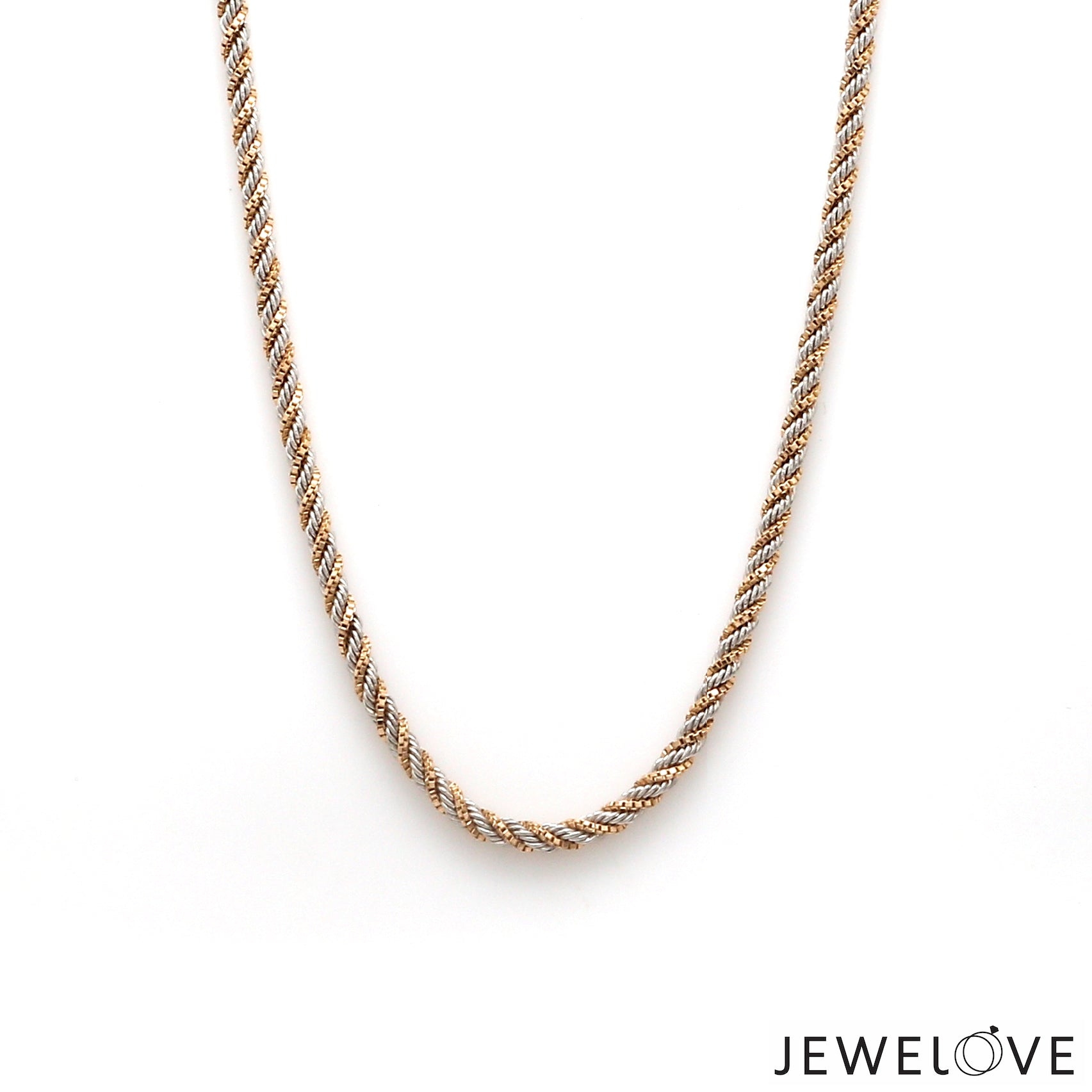 Men of Platinum | 2.5mm Rose Gold Fusion Rope Chain for Men JL PT CH 1309