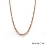 Load image into Gallery viewer, Men of Platinum | 2.5mm Rose Gold Fusion Rope Chain for Men JL PT CH 1309

