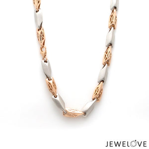 Men of Platinum | 5.75mm Rose Gold Fusion Rope Chain for Men JL PT CH 1310