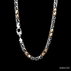 Men of Platinum | 5mm Rose Gold Fusion Chain for Men JL PT CH 1311