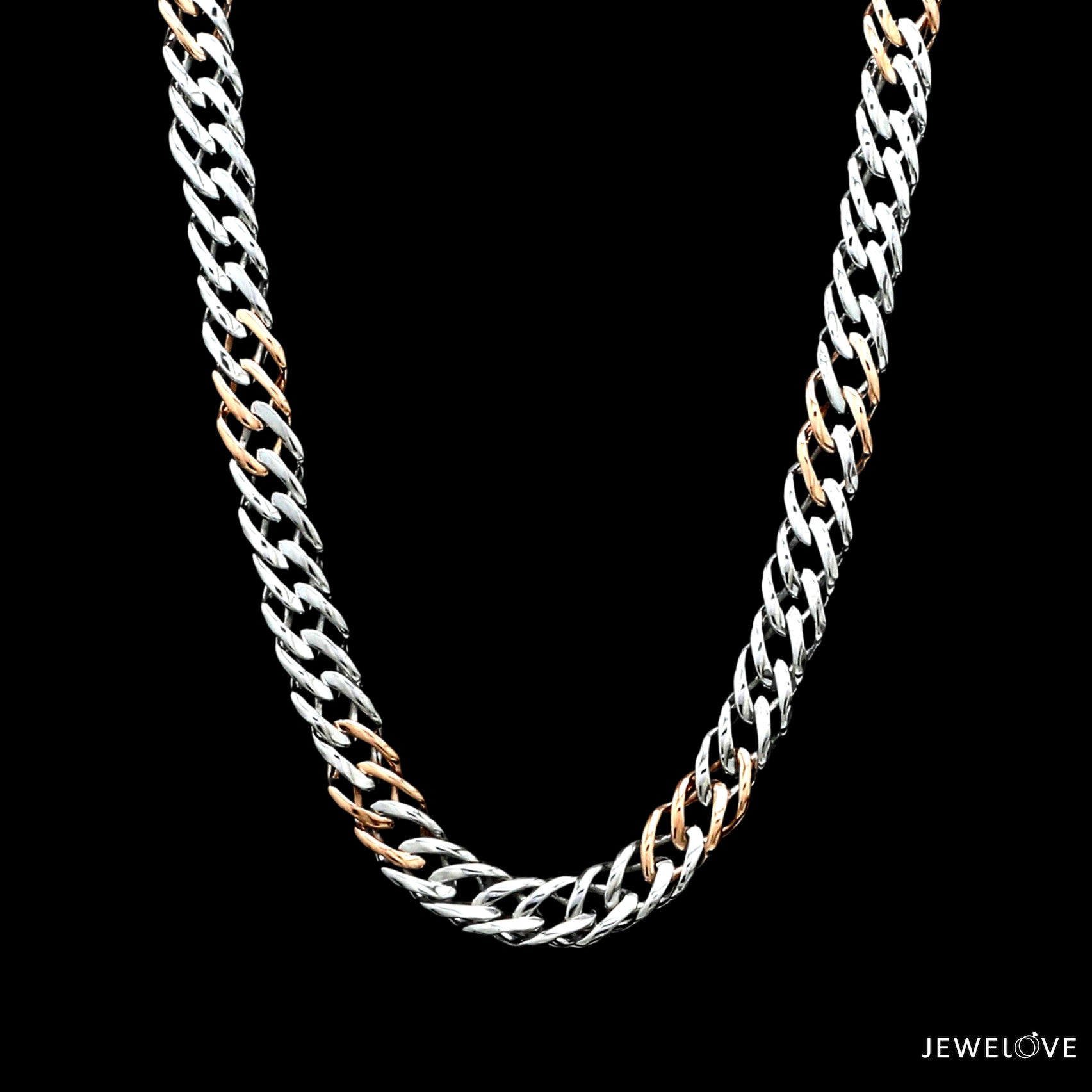 Men of Platinum | Rose Gold Fusion Chain for Men JL PT CH 1312