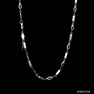 3mm Japanese Platinum Rose Gold Chain for Women JL PT CH 1265-A