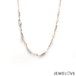 Load image into Gallery viewer, 3mm Japanese Platinum Rose Gold Chain for Women JL PT CH 1265-A

