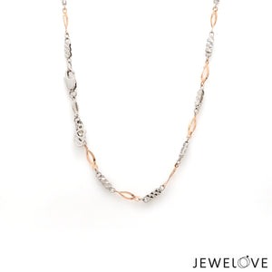 3mm Japanese Platinum Rose Gold Chain for Women JL PT CH 1265-A