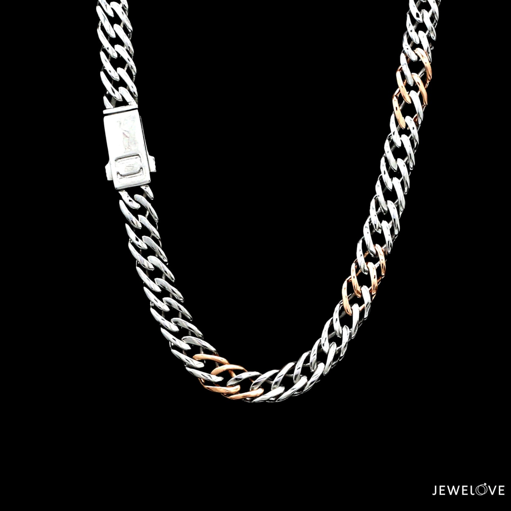 Men of Platinum | Rose Gold Fusion Chain for Men JL PT CH 1312