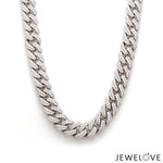 Load image into Gallery viewer, 9mm Platinum Lab Grown Diamond Cuban Chain for Men JL PT CH 1326-LG

