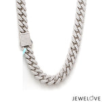 Load image into Gallery viewer, 9mm Platinum Lab Grown Diamond Cuban Chain for Men JL PT CH 1326-LG
