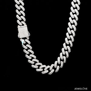 9mm Platinum Lab Grown Diamond Cuban Chain for Men JL PT CH 1326-LG