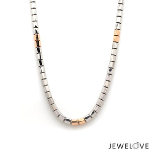 Men of Platinum | 3.5mm Platinum Rose Gold Heavy Chain for Men JL PT CH 1331