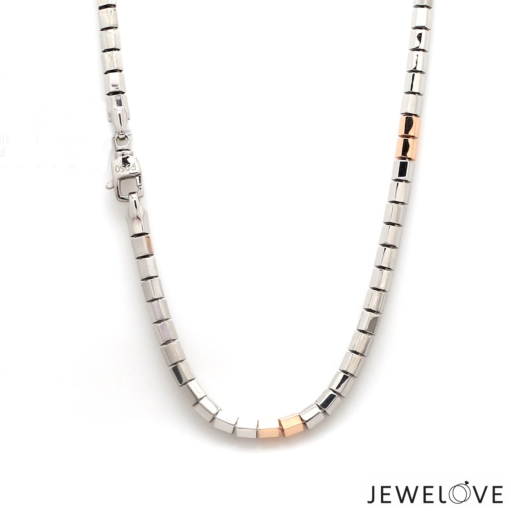 Men of Platinum | 3.5mm Platinum Rose Gold Heavy Chain for Men JL PT CH 1331