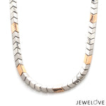 Load image into Gallery viewer, Men of Platinum | 6.25mm Matte &amp; Hi-Polish Rose Gold Heavy Chain for Men JL PT CH 1333
