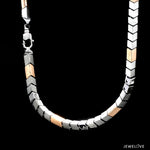 Load image into Gallery viewer, Men of Platinum | 6.25mm Matte &amp; Hi-Polish Rose Gold Heavy Chain for Men JL PT CH 1333
