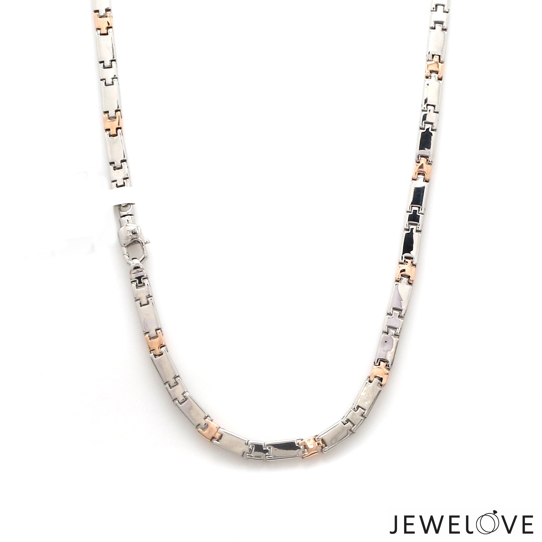 Men of Platinum | 3.5mm Hi-Polish Rose Gold Heavy Chain for Men JL PT CH 1334