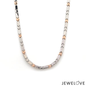 Men of Platinum | 3.5mm Hi-Polish Rose Gold Heavy Chain for Men JL PT CH 1334