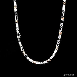 Men of Platinum | 3.5mm Hi-Polish Rose Gold Heavy Chain for Men JL PT CH 1334