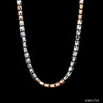 Load image into Gallery viewer, Men of Platinum | 4.25mm Matte &amp; Hi-Polish Rose Gold Heavy Chain for Men JL PT CH 1335
