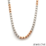 Load image into Gallery viewer, Men of Platinum | 4.25mm Matte &amp; Hi-Polish Rose Gold Heavy Chain for Men JL PT CH 1335
