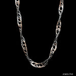 Load image into Gallery viewer, 5.25mm Platinum &amp; Rose Gold Chain for Women JL PT CH 1337
