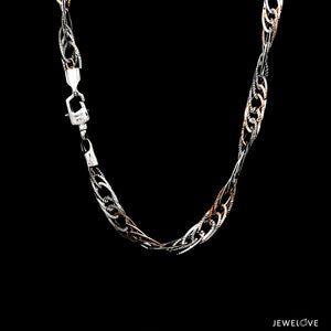 5.25mm Platinum & Rose Gold Chain for Women JL PT CH 1337