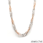 Load image into Gallery viewer, 5.25mm Platinum &amp; Rose Gold Chain for Women JL PT CH 1337
