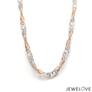 5.25mm Platinum & Rose Gold Chain for Women JL PT CH 1337