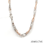 Load image into Gallery viewer, 5.25mm Platinum &amp; Rose Gold Chain for Women JL PT CH 1337
