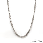 Load image into Gallery viewer, 3.25mm Japanese Platinum Twisted Chain JL PT CH 1339
