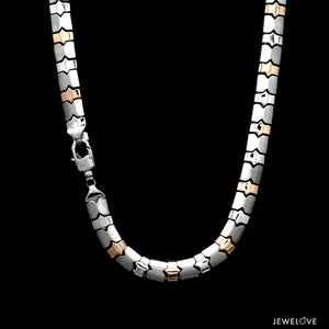 Men of Platinum | 6mm Platinum Rose Gold Heavy Chain for Men JL PT CH 1352