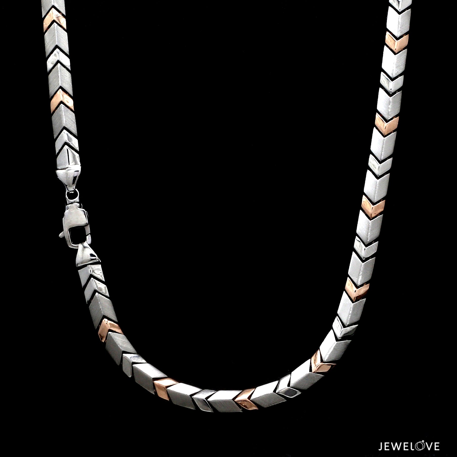 Men of Platinum | 5mm Platinum Rose Gold Chain for Men JL PT CH 1354