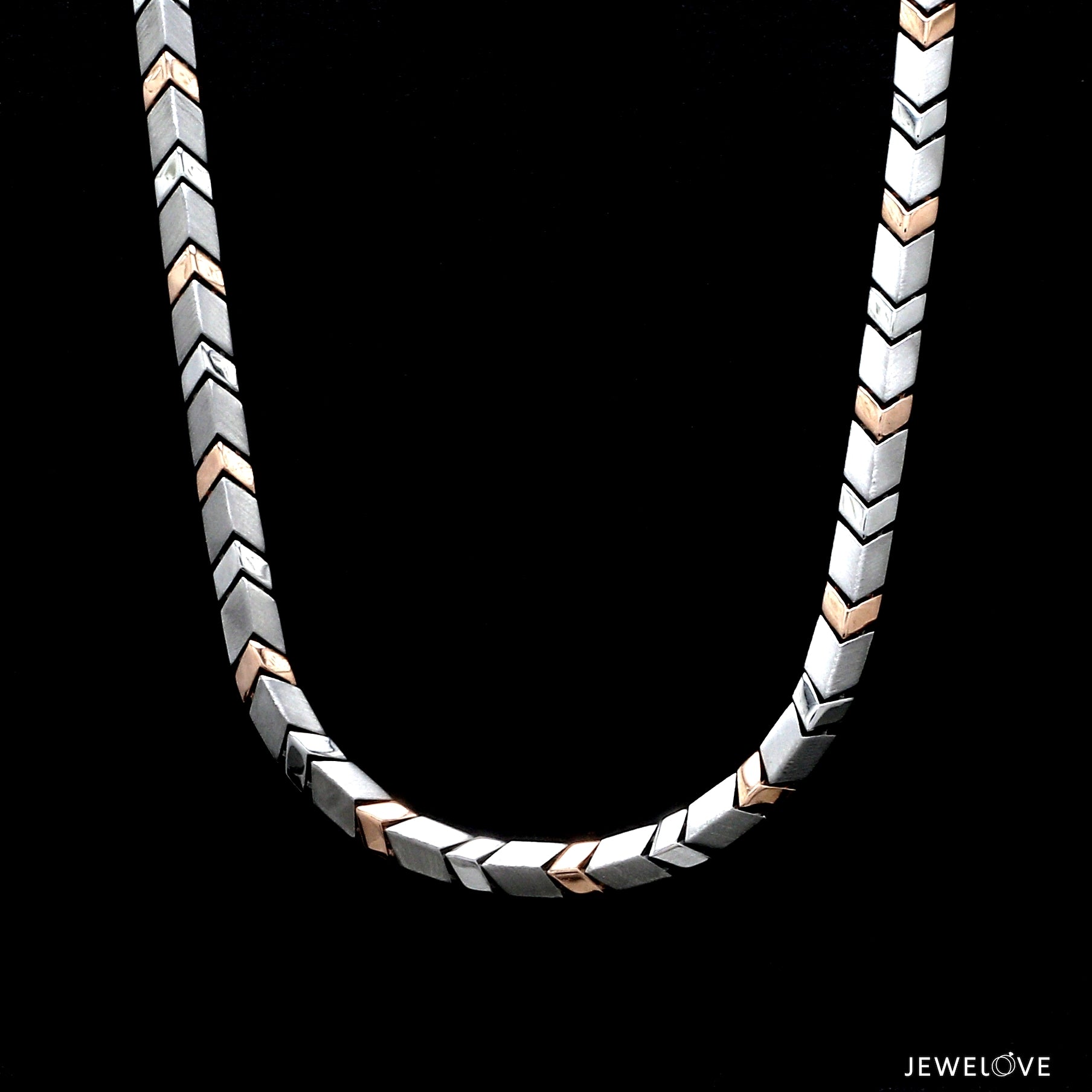 Men of Platinum | 5mm Platinum Rose Gold Chain for Men JL PT CH 1354