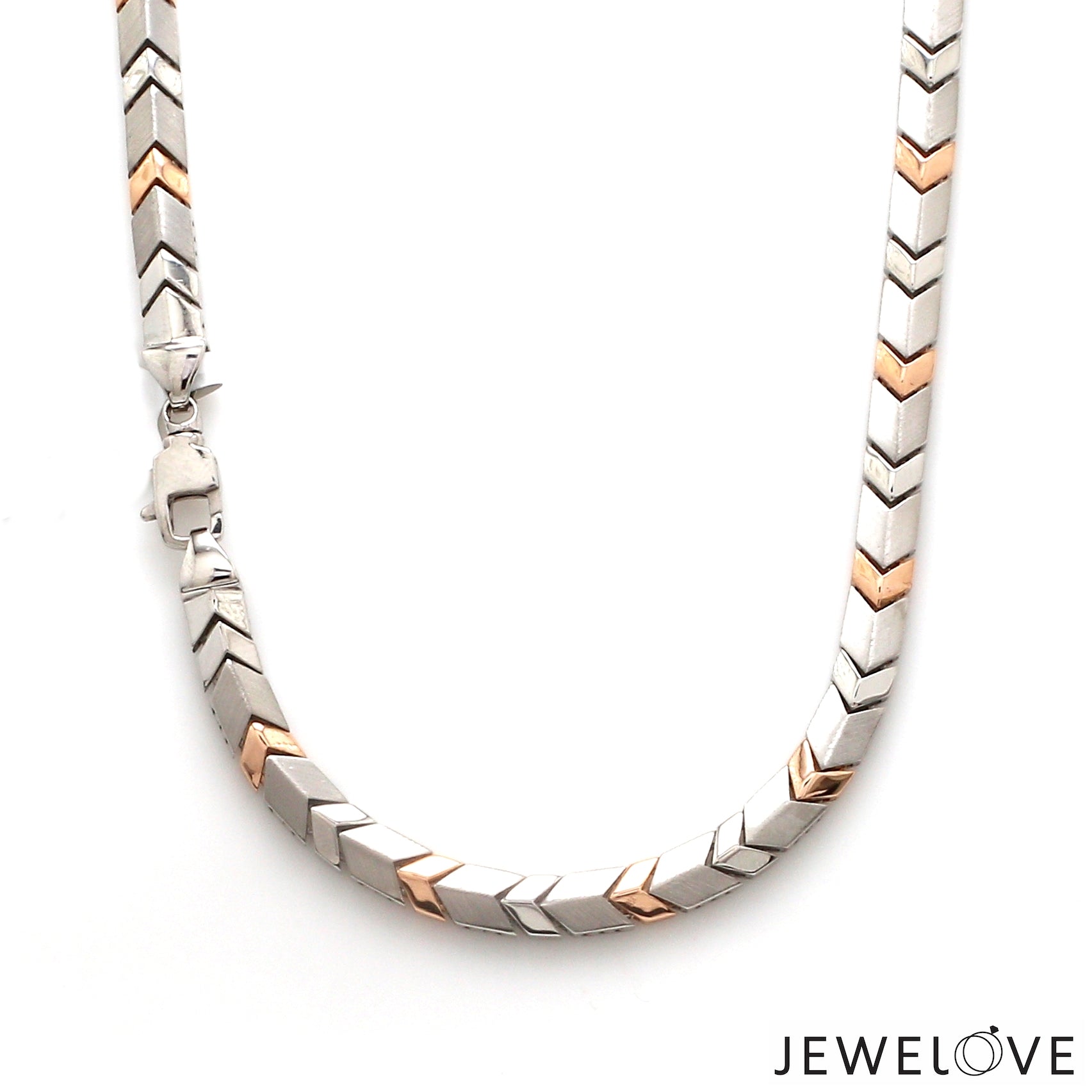 Men of Platinum | 5mm Platinum Rose Gold Chain for Men JL PT CH 1354