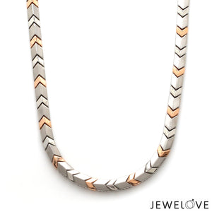 Men of Platinum | 5mm Platinum Rose Gold Chain for Men JL PT CH 1354