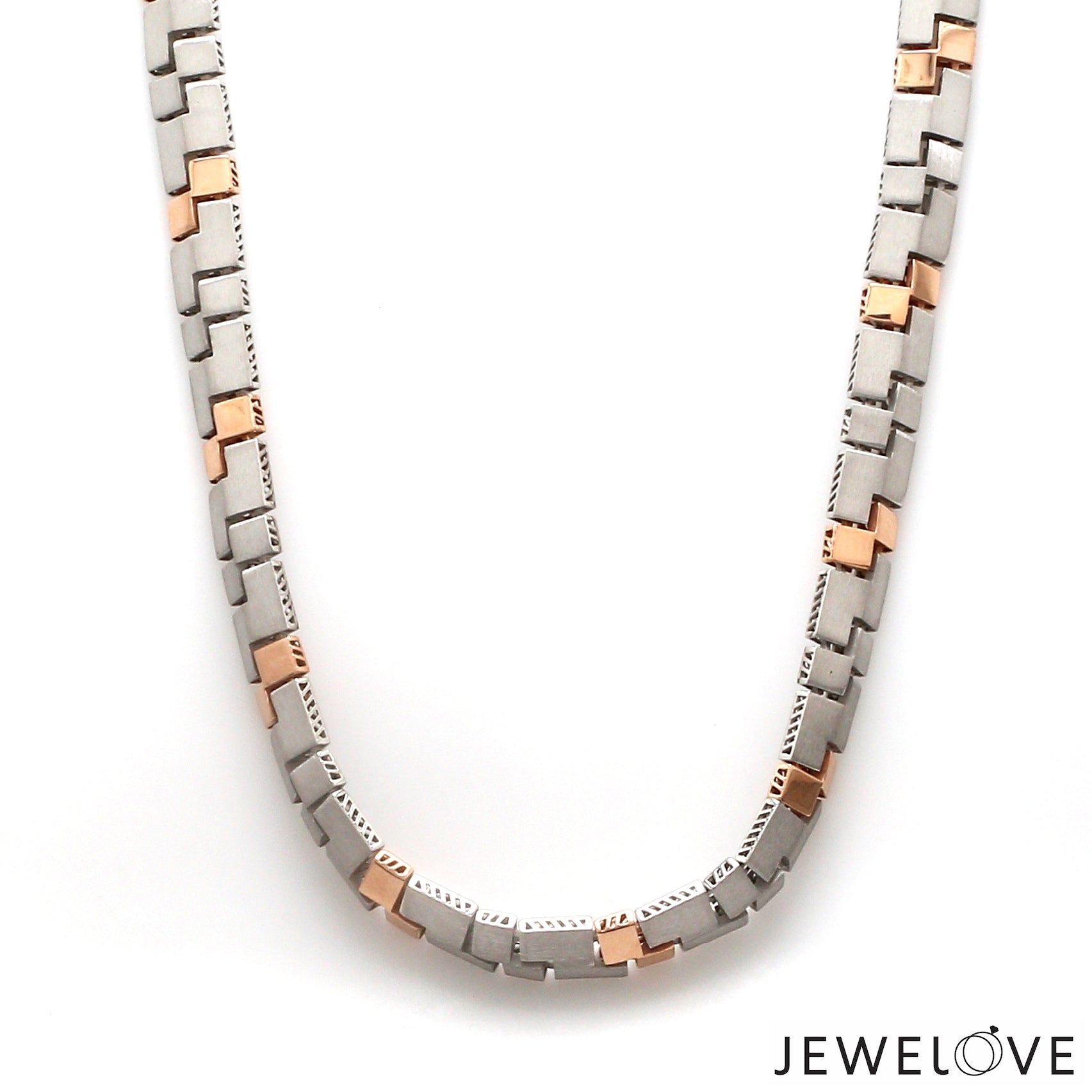 Men of Platinum | 6.5mm Platinum Rose Gold Heavy Chain for Men JL PT CH 1355