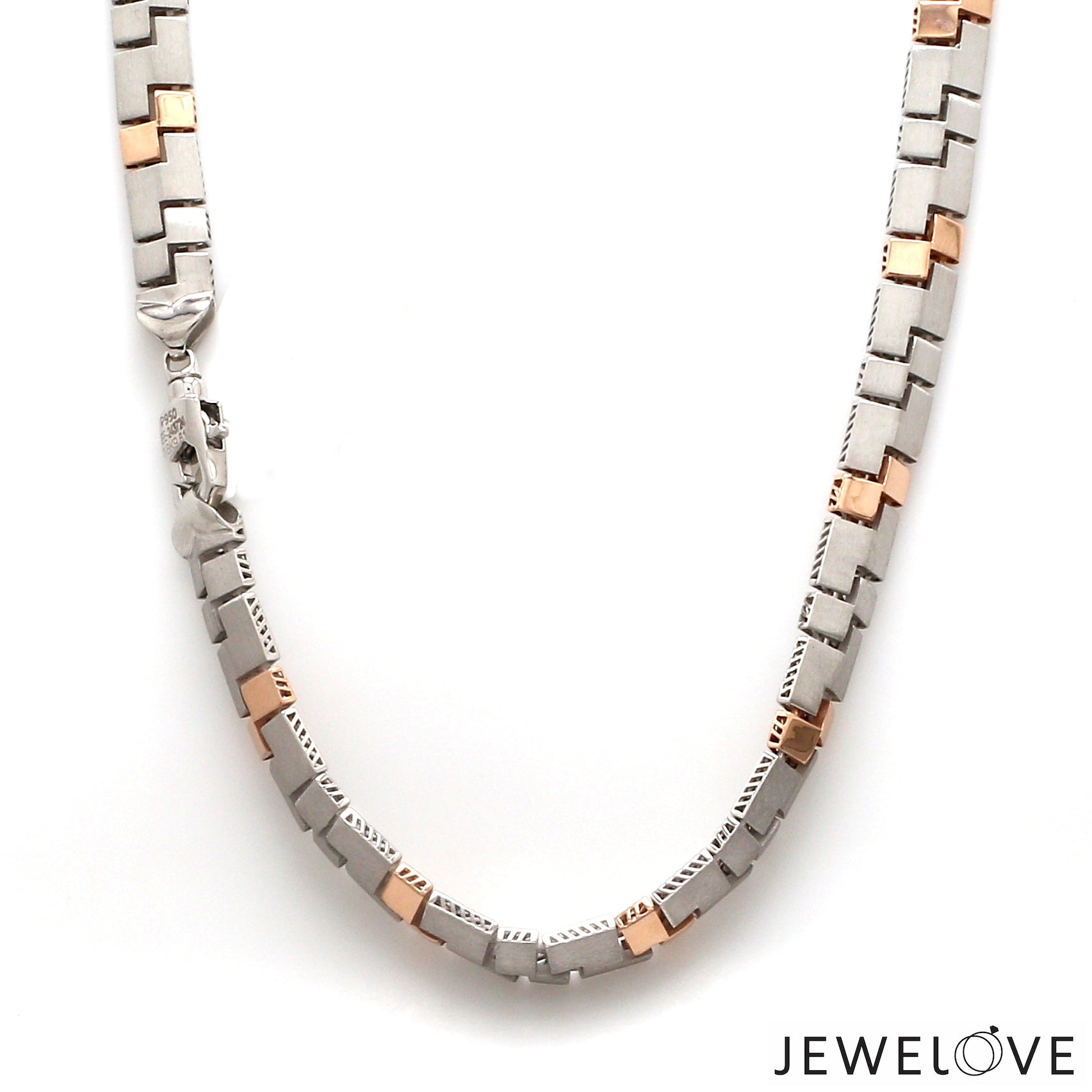 Men of Platinum | 6.5mm Platinum Rose Gold Heavy Chain for Men JL PT CH 1355