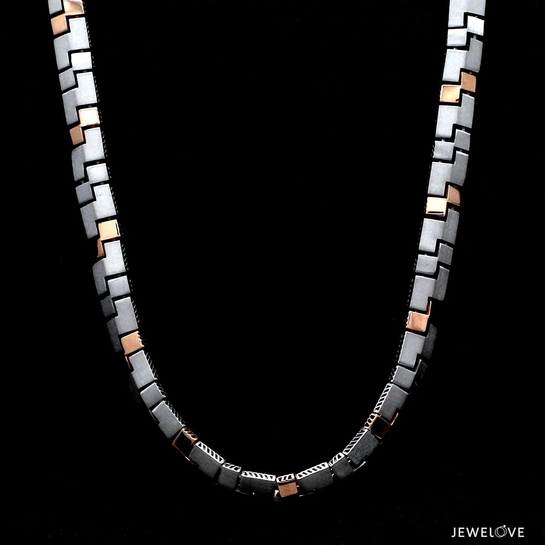 Men of Platinum | 6.5mm Platinum Rose Gold Heavy Chain for Men JL PT CH 1355