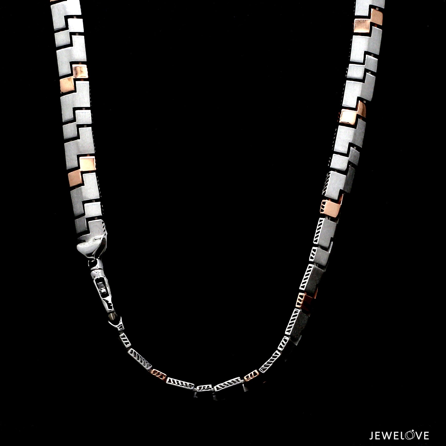 Men of Platinum | 6.5mm Platinum Rose Gold Heavy Chain for Men JL PT CH 1355