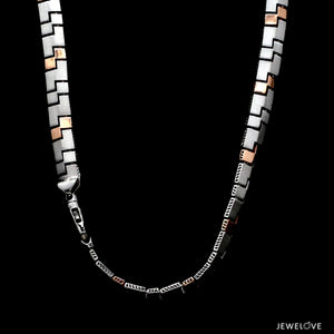 Men of Platinum | 6.5mm Platinum Rose Gold Heavy Chain for Men JL PT CH 1355