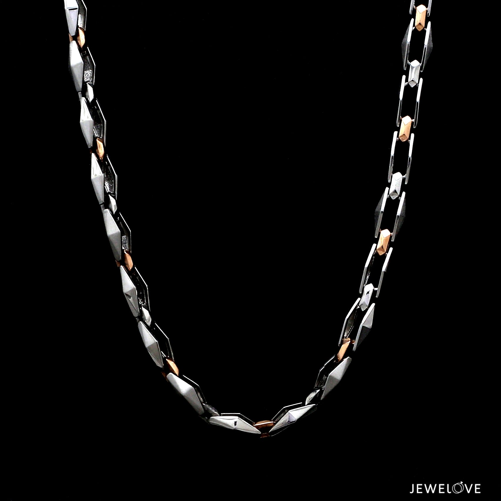 Men of Platinum | 5.5mm Platinum Rose Gold Heavy Chain for Men JL PT CH 1356