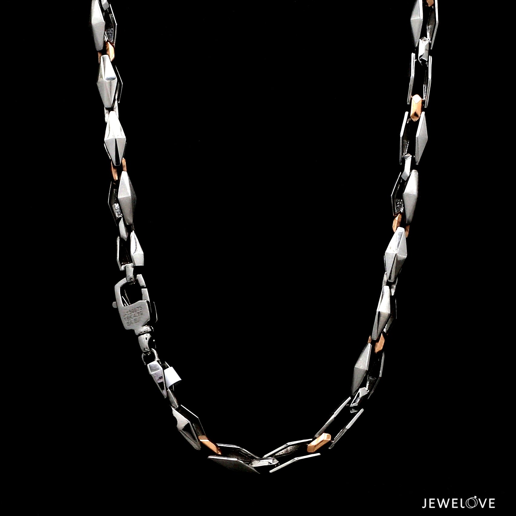 Men of Platinum | 5.5mm Platinum Rose Gold Heavy Chain for Men JL PT CH 1356