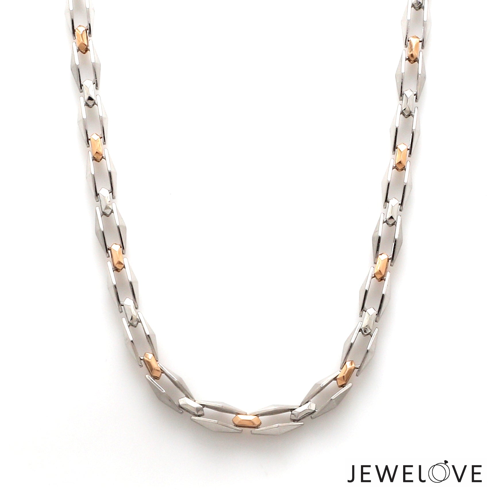 Men of Platinum | 5.5mm Platinum Rose Gold Heavy Chain for Men JL PT CH 1356