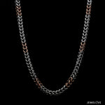 Load image into Gallery viewer, Men of Platinum | 4mm Platinum Rose Gold Spring Chain for Men JL PT CH 1357
