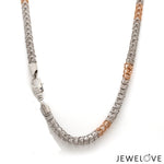 Load image into Gallery viewer, Men of Platinum | 4mm Platinum Rose Gold Spring Chain for Men JL PT CH 1357
