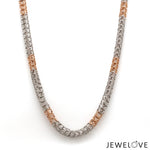 Load image into Gallery viewer, Men of Platinum | 4mm Platinum Rose Gold Spring Chain for Men JL PT CH 1357
