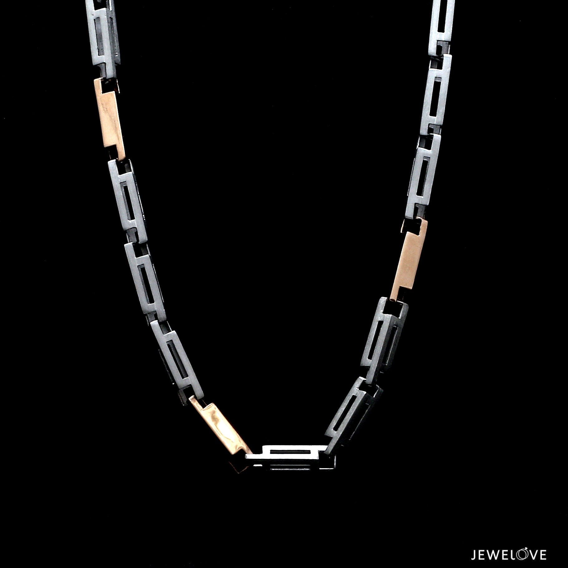 Men of Platinum | 3.75mm Platinum Rose Gold Chain for Men JL PT CH 1359