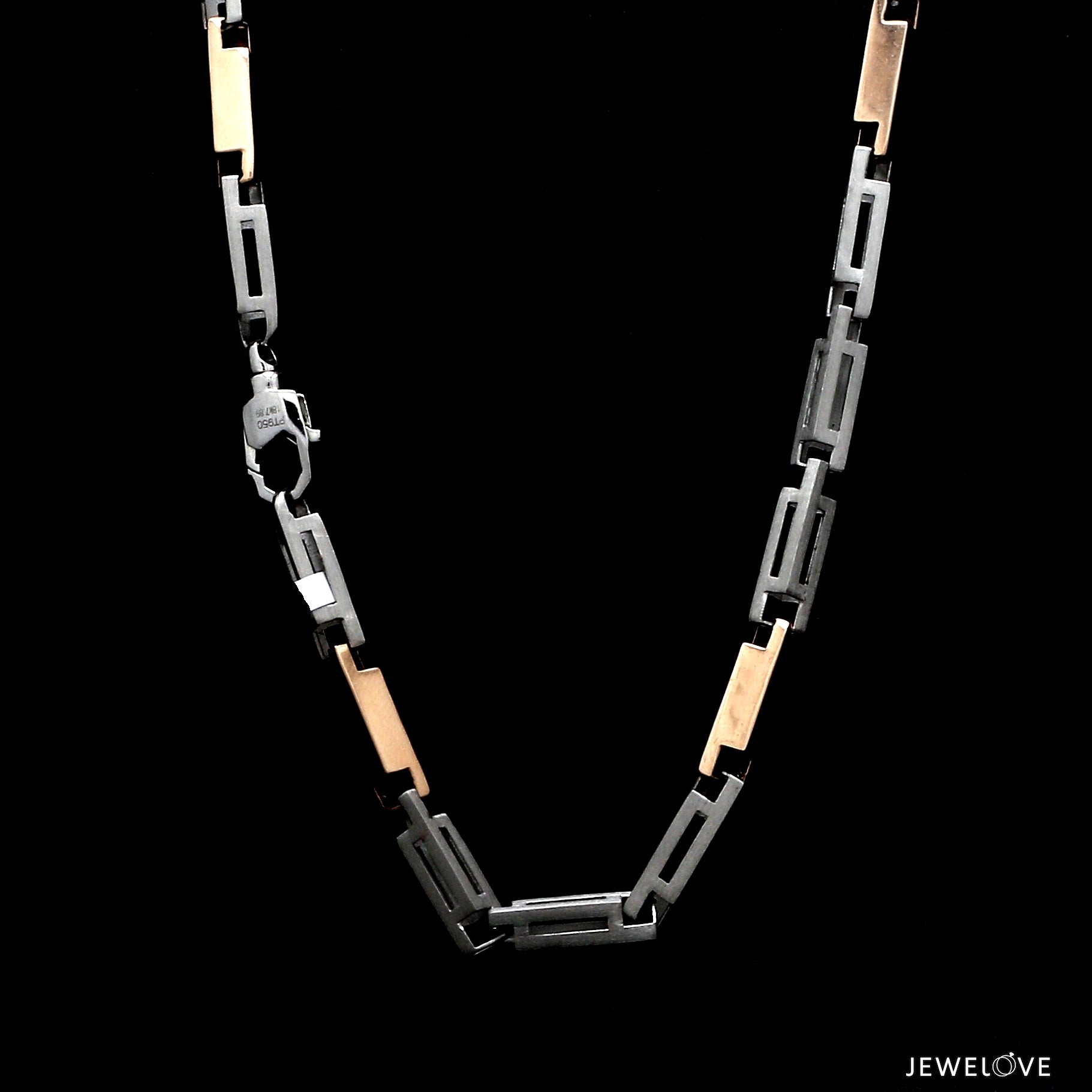 Men of Platinum | 3.75mm Platinum Rose Gold Chain for Men JL PT CH 1359