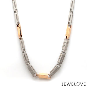 Men of Platinum | 3.75mm Platinum Rose Gold Chain for Men JL PT CH 1359