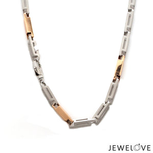 Men of Platinum | 3.75mm Platinum Rose Gold Chain for Men JL PT CH 1359