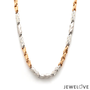 Men of Platinum | 4.25mm Platinum Rose Gold Chain for Men JL PT CH 1360