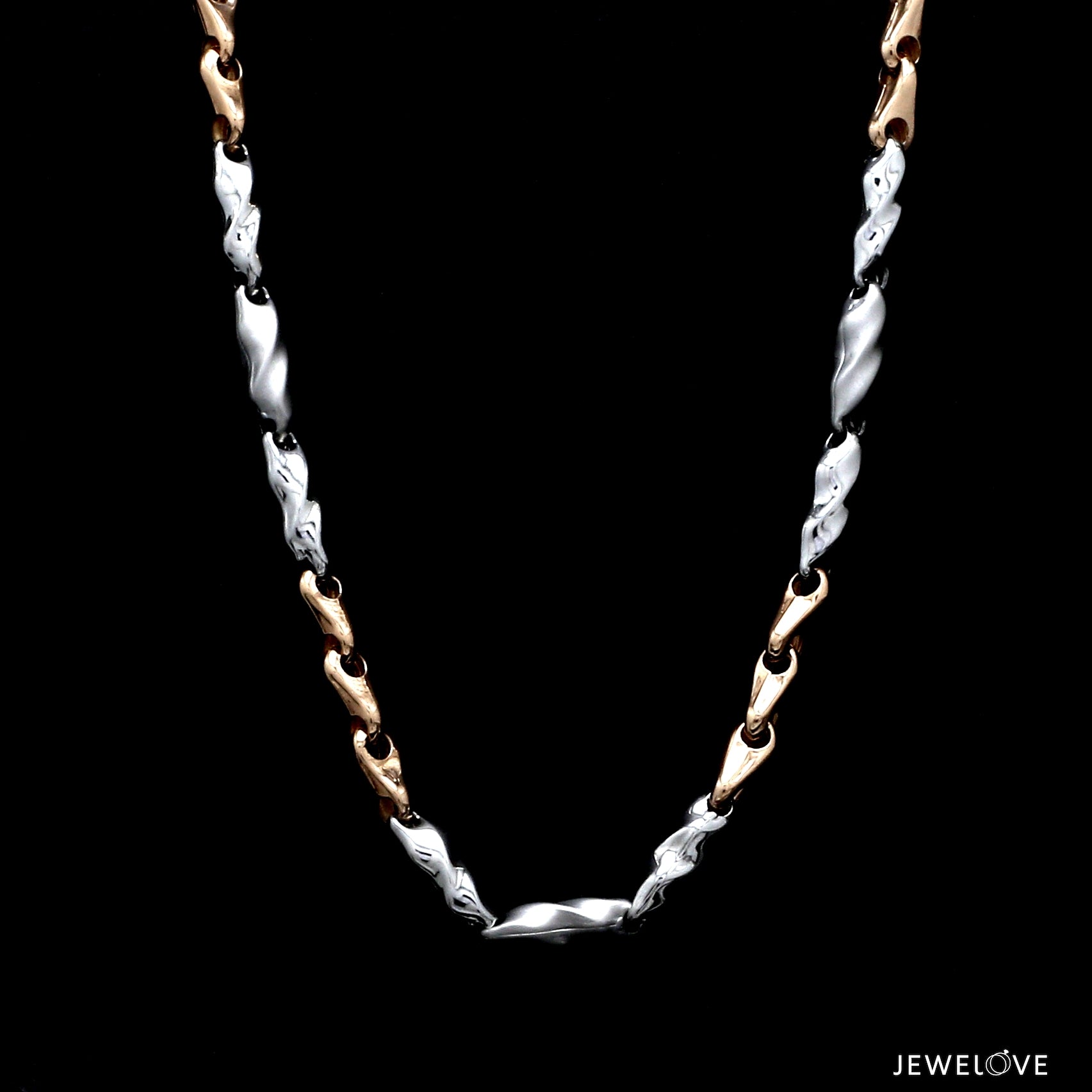 Men of Platinum | 4.25mm Platinum Rose Gold Chain for Men JL PT CH 1360